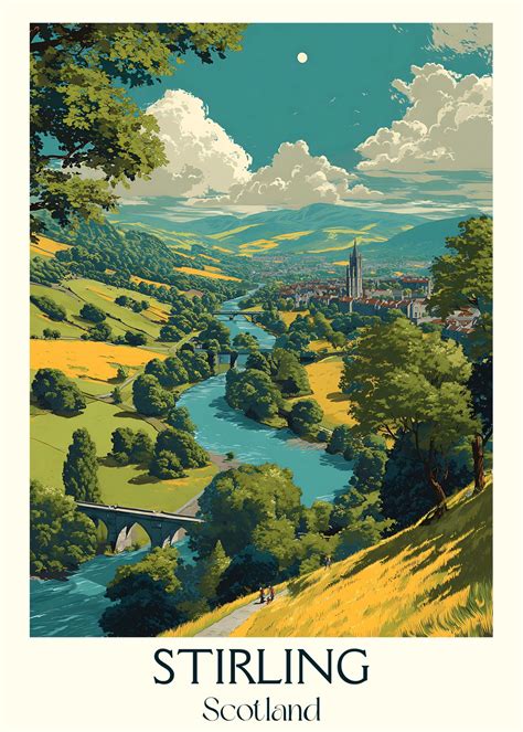 Stirling Scotland Poster – Castle Views & City Charm in Poster Form in