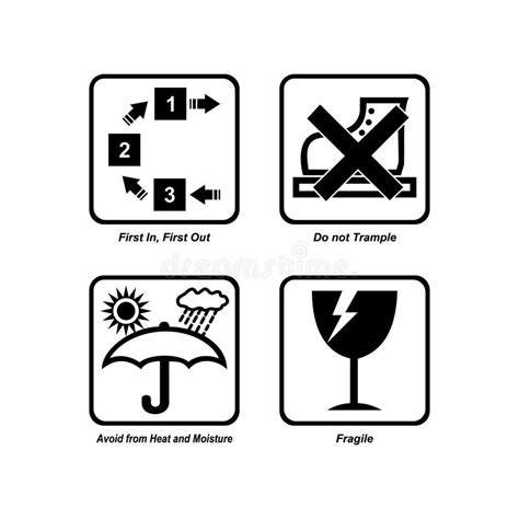 Make A Professional Packaging Symbols Images Stock Vector