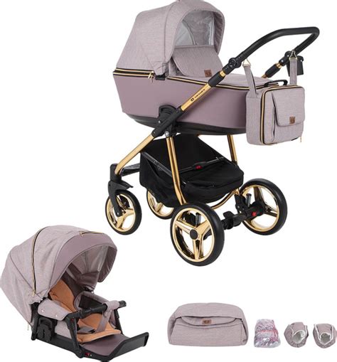 Коляска-люлька Adamex Reggio Special Edition, Y811, пудровый купить на ...