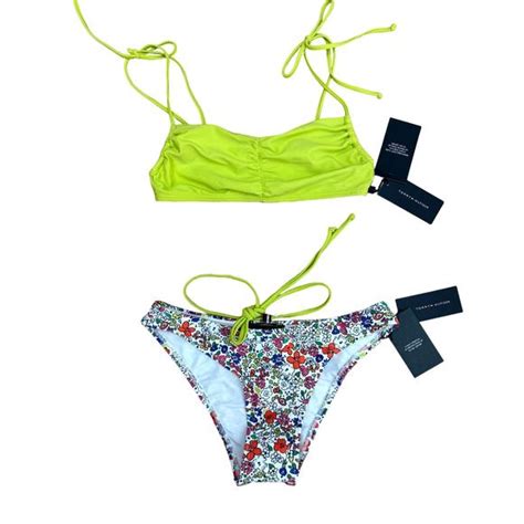 Tommy Hilfiger Swim Tommy Hilfiger 2 Pc Bikini Set Floral Triangle