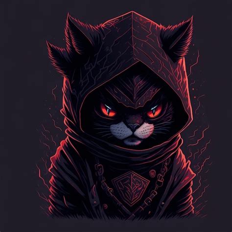 Premium Ai Image Evil Cat 20