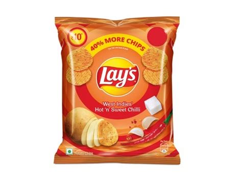 Vegetarian Lay S Potato Chips With Hot N Sweet Chilli Flavor