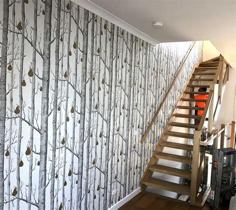 Residential Wallpaper Installation - Paper scissors glue