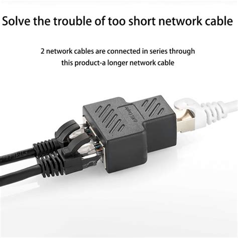 Адаптер сплитер / съединител 1 RJ45 женски - 2 RJ45 мъжки, за ...