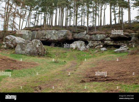 St Cuthbert's Cave Stock Photo - Alamy