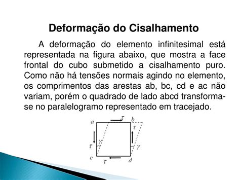 Cisalhamento O Que É - PPT - Aula 10 – Cisalhamento Puro PowerPoint Presentation, free ...