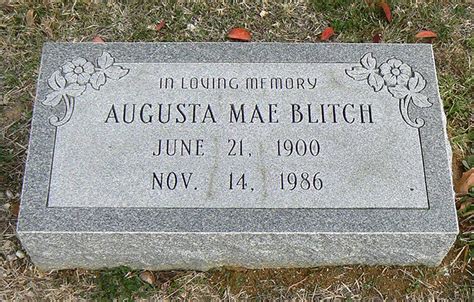 Augusta Mae Starkey Blitch Find A Grave Memorial