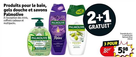 Promo Produits Pour Le Bain Gels Douche Et Savons Palmolive Chez