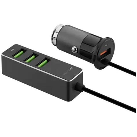 Автомобильное зарядное устройство Deppa 1 USB + 3 USB для пассажиров ...