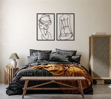 Set Of Female Body Naked Metal Wall Art Woman Body Naked Etsy Wandkunst Kies