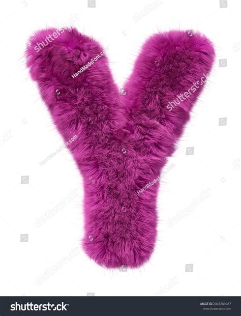 Pink Fur Alphabet Furry Furry Letter Stock Illustration 2003289287