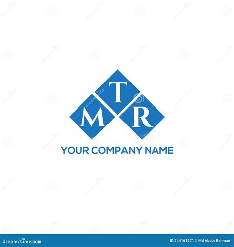 MTR Letter Logo Design on White Background. MTR Creative Initials ...