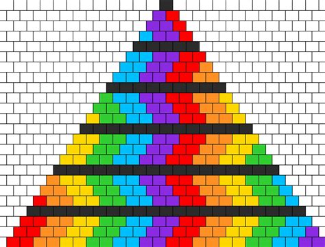 Wavy Rainbow Bikini Bead Pattern Peyote Bead Patterns Simple Bead Patterns