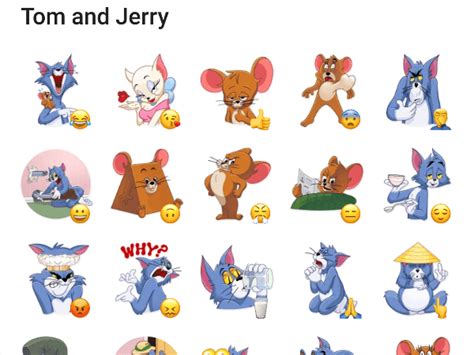 tom  jerry sticker pack telegram stickers library telegram