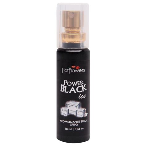 Power Black Ice Spray Aromatizante Bucal 18 Ml Hot Flowers Kapitú Sex Shop Catanduva Entrega