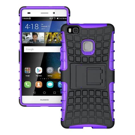 Capa Hibrida Para Huawei P Lite Black Purple Compara Pre Os