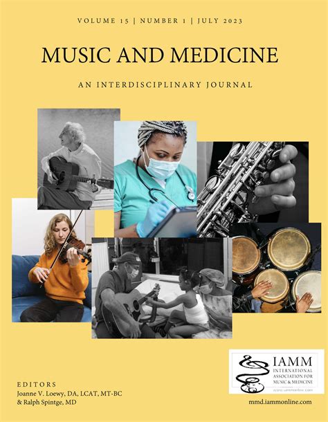 Music and Medicine Vol 15, No 3: Article Feature and Table of Contents