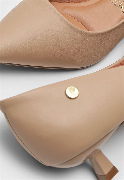 Scarpin Vizzano Salto Fino Nude Compre Agora Dafiti Brasil
