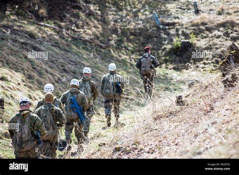 Los Marines De Estados Unidos Con La Compañía Bravo 1er Batallón 8º