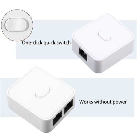 Port Rj Lan Cat Network Switch Selector Mbps In Out In