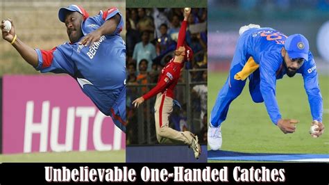 Best catches one handed in cricket History Highlights - YouTube
