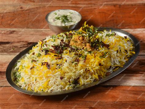 Premium Photo Traditional Hyderabadi Vegetable Veg Dum Biryani With