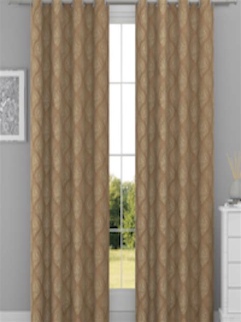 Buy Raymond Home Brown Silver Toned 2 Pcs Ethnic Motifs Door Curtains