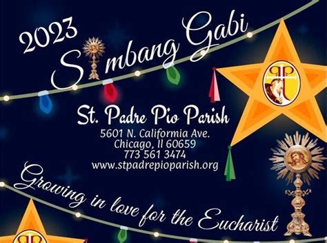 Whats Happening St Padre Pio Parish