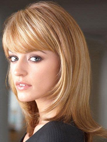 Hairstyles Blonde Straight Shoulder Length Lace Front Wigs Haircuts