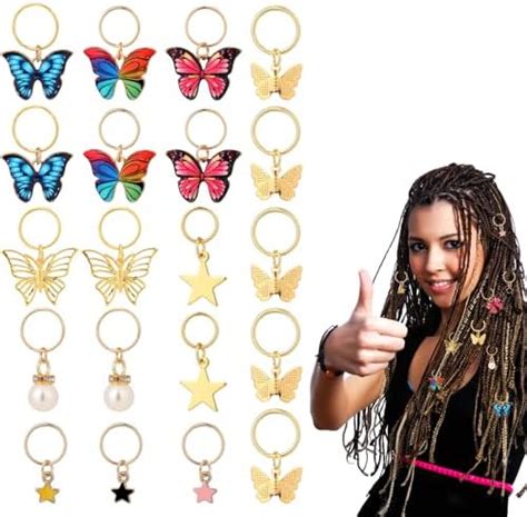 Amazon NAISKA Colorful Butterflies Dreadlocks Accessories Hair