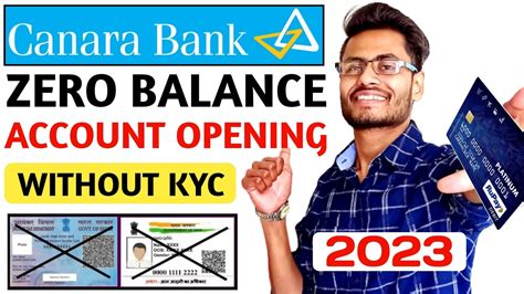 Canara Bank Zero Balance Account Opening Online Canara Bank Online