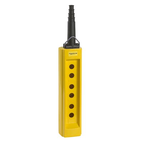 Pendant Control Station Harmony XAC Empty Plastic Yellow 6 Cut