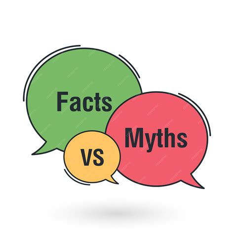 Premium Vector | Myths vs facts Truth and false badges Speech bubble