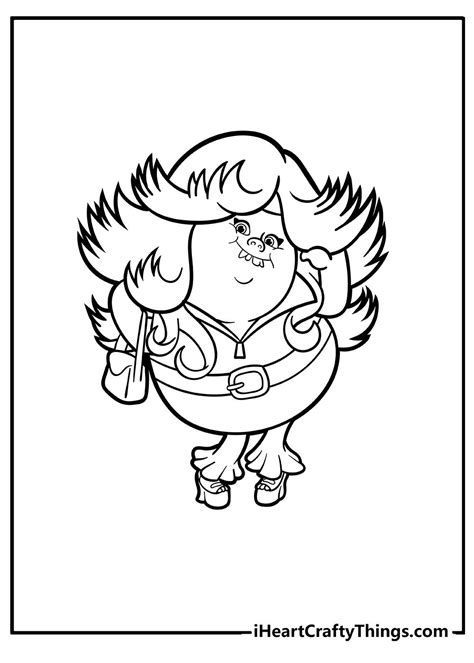 printable trolls  smidge  coloring page artofit