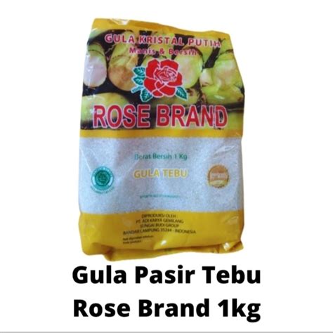 Jual ROSE BRAND GULA PASIR KUNING HIJAU 1KG Shopee Indonesia