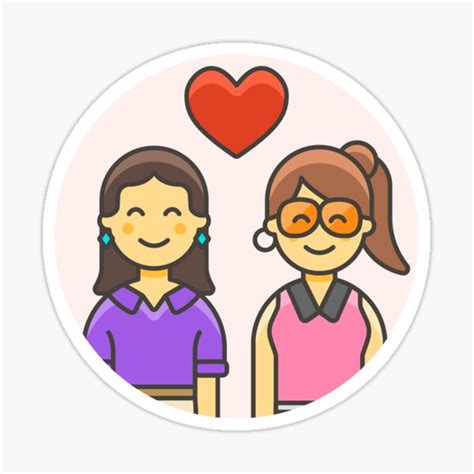 Lesbian Love Is Love Lgbt Pride Couple Sticker Sticker By Boomblab Redbubble