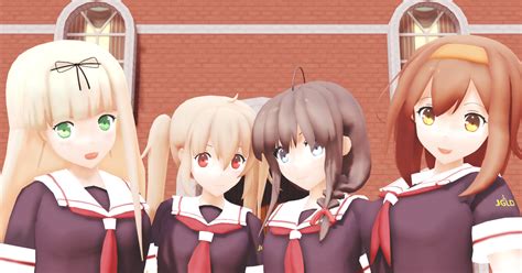 Mikumikudance 【mmd艦これ紙芝居】白露型姉妹の姉達 Gm3百式pのイラスト Pixiv