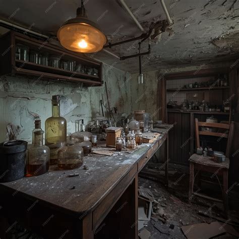 Explore an abandoned mansions basement turned into a makeshift