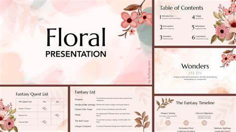 Free Floral PowerPoint Template - EaTemp