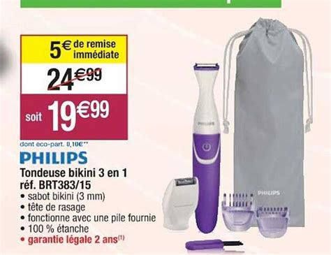 Promo Tondeuse Bikini 3 En 1 Philips Chez Cora ICatalogue Fr