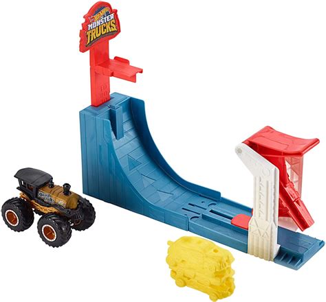 Трек Хот Вилс Соревнования по прыжкам в высоту Hot Wheels Monster Trucks Big AIR Breakout
