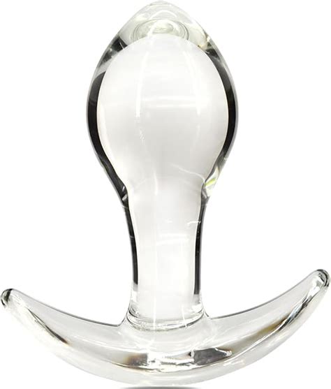 Amazon MEBAULT Glass Anal Plug For Comfortable Long Term Wear Butt Plug With Curved Based