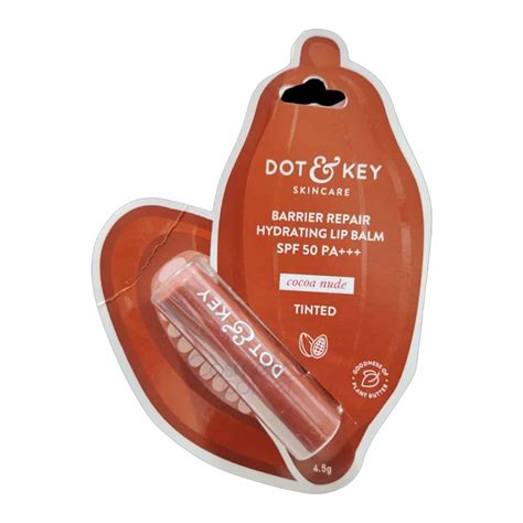 Dot Key Barrier Repair Hydrating Tinted Cocoa Nude Lip Balm Sinin