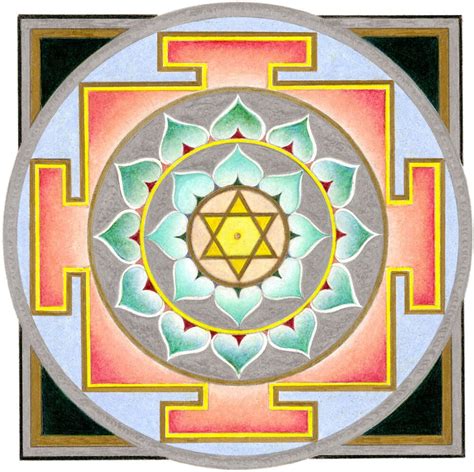 Art Print Yantra Moon Yantra Moon Hindu by ArleneJohnsonArt