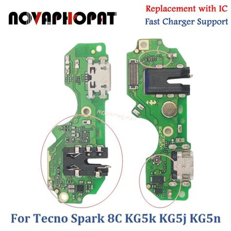 For Tecno Spark 8C KG5k KG5j KG5n USB Dock Charger Port Plug Headphone ...