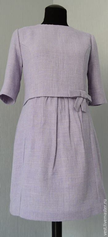 Купить Платье в стиле 50-х - сиреневый, однотонный, платье, стиль 50-х