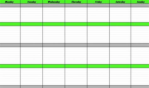 Weekly Schedule Template | Weekly Schedule