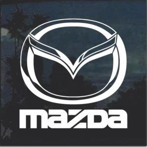 Mazda Emblem Window Decal Sticker For Cars And Trucks | Custom Made In ...