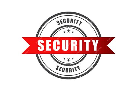 Premium Vector | Security stamp seal Vector badge template