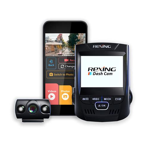 Rexing V1P 4K 2 4 LCD 2160p Front 1080p Rear Wi Fi 170 Wide Angle